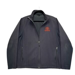 Port Authority Toyota Soft Shell Jacket - Size M - Gray Fleece-Lined Full Zip